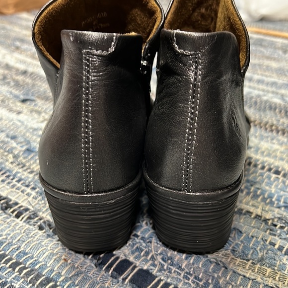 Fly London women’s Yip leather booties Red Burgundy Gray - Picture 8 of 14